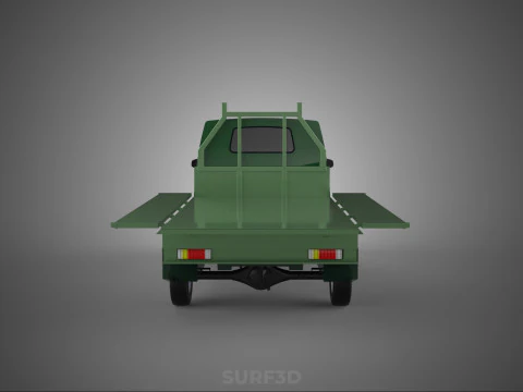 PONTE MILITARE DEL LETTO PIANO TATTICO DELL'ESERCITO DEL VEICOLO DELL'AUTOMOBILE DEL PICKUP MILITARE Modello 3D