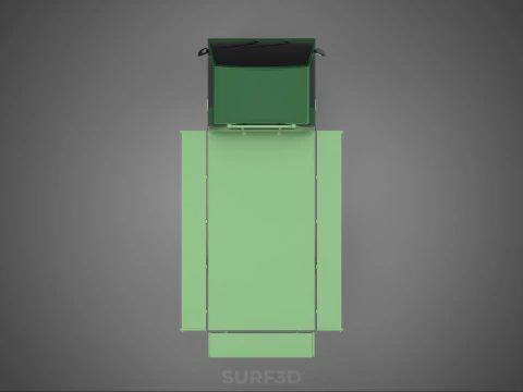 PONTE MILITARE DEL LETTO PIANO TATTICO DELL'ESERCITO DEL VEICOLO DELL'AUTOMOBILE DEL PICKUP MILITARE Modello 3D