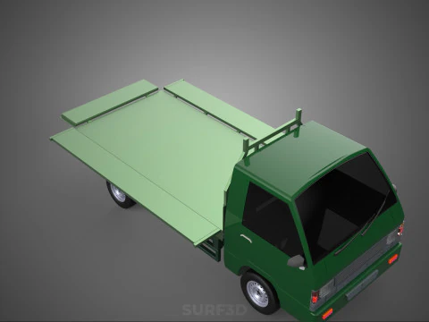 PONTE MILITARE DEL LETTO PIANO TATTICO DELL'ESERCITO DEL VEICOLO DELL'AUTOMOBILE DEL PICKUP MILITARE Modello 3D