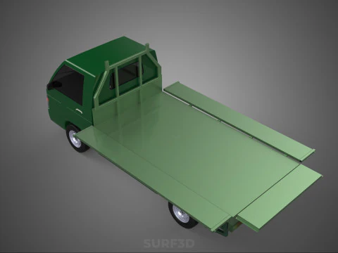 PONTE MILITARE DEL LETTO PIANO TATTICO DELL'ESERCITO DEL VEICOLO DELL'AUTOMOBILE DEL PICKUP MILITARE Modello 3D