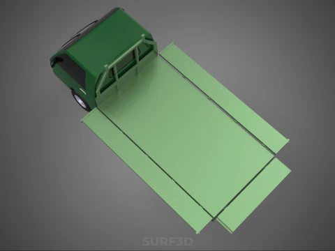 PONTE MILITARE DEL LETTO PIANO TATTICO DELL'ESERCITO DEL VEICOLO DELL'AUTOMOBILE DEL PICKUP MILITARE Modello 3D