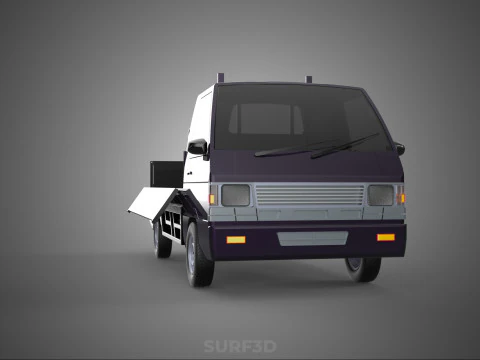 FLAT DECK BED DROP SIDE LOAD BODY GATE DOOR PICKUP TRUCK CAR BOX 3D Model