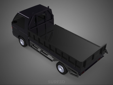 FLAT DECK BED DROP SIDE LOAD BODY GATE DOOR PICKUP TRUCK CAR BOX Modèle 3D