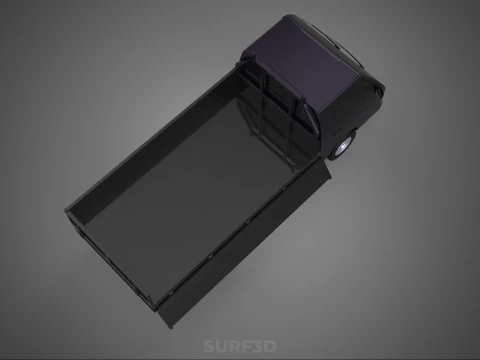 FLAT DECK BED DROP SIDE LOAD BODY GATE DOOR PICKUP TRUCK CAR BOX 3D Model
