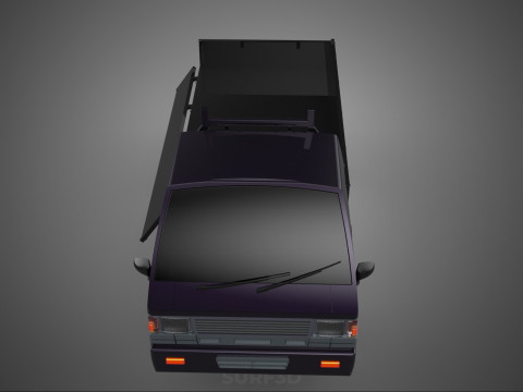 FLAT DECK BED DROP SIDE LOAD BODY GATE DOOR PICKUP TRUCK CAR BOX Modèle 3D