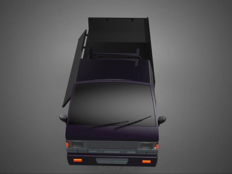 FLAT DECK BED DROP SIDE LOAD BODY GATE DOOR PICKUP TRUCK CAR BOX 3D Model