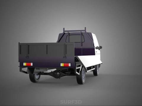 FLAT DECK BED DROP SIDE LOAD BODY GATE DOOR PICKUP TRUCK CAR BOX 3D Model