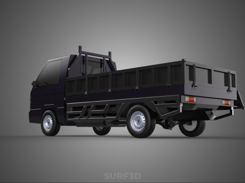 FLAT DECK BED DROP SIDE LOAD BODY GATE DOOR PICKUP TRUCK CAR BOX Modèle 3D