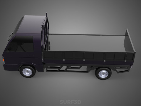 FLAT DECK BED DROP SIDE LOAD BODY GATE DOOR PICKUP TRUCK CAR BOX Modèle 3D