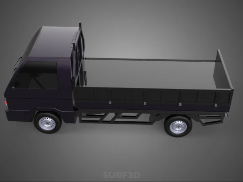 FLAT DECK BED DROP SIDE LOAD BODY GATE DOOR PICKUP TRUCK CAR BOX 3D Model