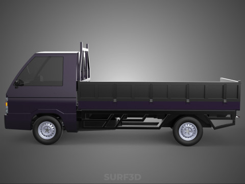 FLAT DECK BED DROP SIDE LOAD BODY GATE DOOR PICKUP TRUCK CAR BOX Modèle 3D
