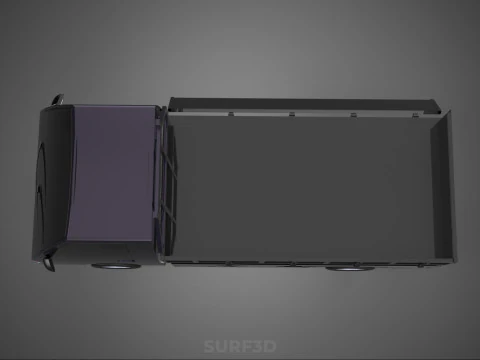 FLAT DECK BED DROP SIDE LOAD BODY GATE DOOR PICKUP TRUCK CAR BOX 3D Model