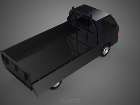 FLAT DECK BED DROP SIDE LOAD BODY GATE DOOR PICKUP TRUCK CAR BOX Modèle 3D