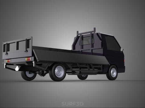 FLAT DECK BED DROP SIDE LOAD BODY GATE DOOR PICKUP TRUCK CAR BOX Modèle 3D