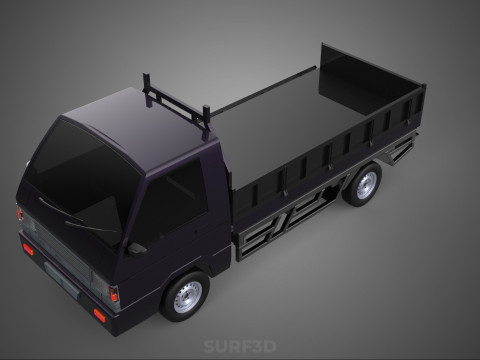 FLAT DECK BED DROP SIDE LOAD BODY GATE DOOR PICKUP TRUCK CAR BOX Modèle 3D