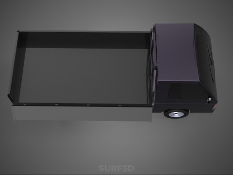FLAT DECK BED DROP SIDE LOAD BODY GATE DOOR PICKUP TRUCK CAR BOX Modèle 3D