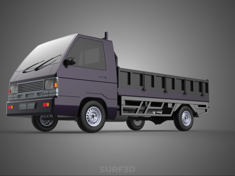 FLAT DECK BED DROP SIDE LOAD BODY GATE DOOR PICKUP TRUCK CAR BOX Modèle 3D