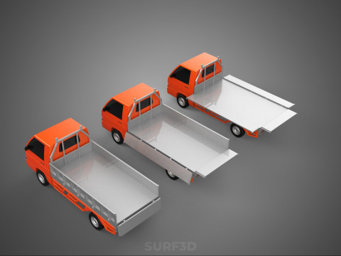 ALL MODE DROP SIDE BED BODY GATE DOOR PICKUP TRUCK WIDE DECK CAR 3D Model