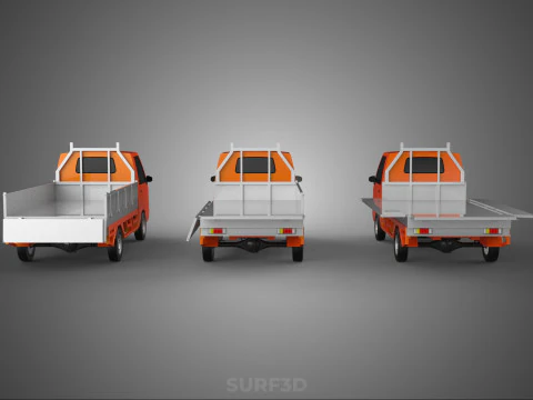 ALL MODE DROP SIDE BED BODY GATE DOOR PICKUP TRUCK WIDE DECK CAR 3D Model