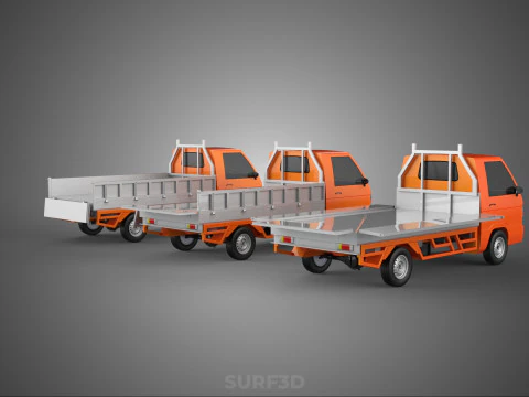 ALL MODE DROP SIDE BED BODY GATE DOOR PICKUP TRUCK WIDE DECK CAR 3D Model