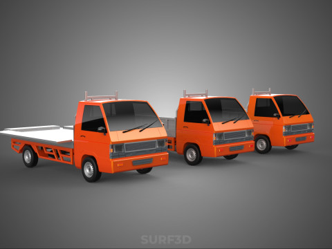 ALL MODE DROP SIDE BED BODY GATE DOOR PICKUP TRUCK WIDE DECK CAR 3D Model