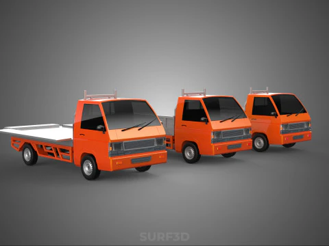 ALL MODE DROP SIDE BED BODY GATE DOOR PICKUP TRUCK WIDE DECK CAR 3D Model