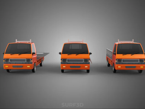 ALL MODE DROP SIDE BED BODY GATE DOOR PICKUP TRUCK WIDE DECK CAR 3D Model