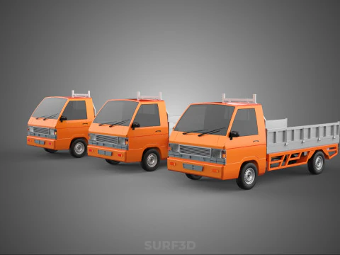 ALL MODE DROP SIDE BED BODY GATE DOOR PICKUP TRUCK WIDE DECK CAR 3D Model