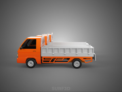 ALL MODE DROP SIDE BED BODY GATE DOOR PICKUP TRUCK WIDE DECK CAR 3D Model