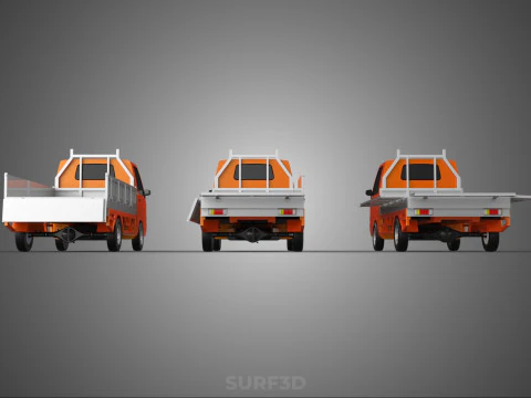 ALL MODE DROP SIDE BED BODY GATE DOOR PICKUP TRUCK WIDE DECK CAR 3D Model