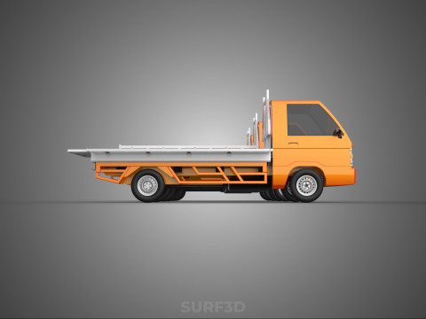 ALL MODE DROP SIDE BED BODY GATE DOOR PICKUP TRUCK WIDE DECK CAR 3D Model