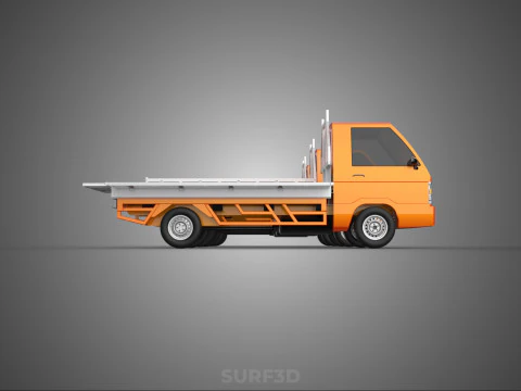 ALL MODE DROP SIDE BED BODY GATE DOOR PICKUP TRUCK WIDE DECK CAR 3D Model