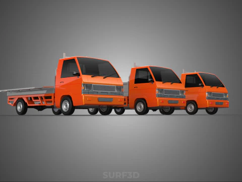 ALL MODE DROP SIDE BED BODY GATE DOOR PICKUP TRUCK WIDE DECK CAR 3D Model