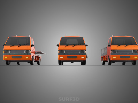 ALL MODE DROP SIDE BED BODY GATE DOOR PICKUP TRUCK WIDE DECK CAR 3D Model
