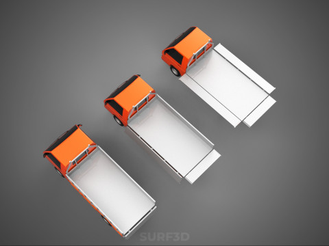 ALL MODE DROP SIDE BED BODY GATE DOOR PICKUP TRUCK WIDE DECK CAR 3D Model