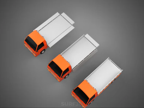 ALL MODE DROP SIDE BED BODY GATE DOOR PICKUP TRUCK WIDE DECK CAR 3D Model