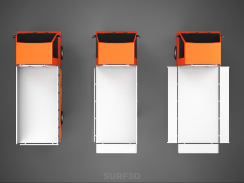 ALL MODE DROP SIDE BED BODY GATE DOOR PICKUP TRUCK WIDE DECK CAR 3D Model