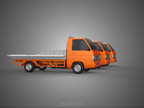 ALL MODE DROP SIDE BED BODY GATE DOOR PICKUP TRUCK WIDE DECK CAR 3D Model
