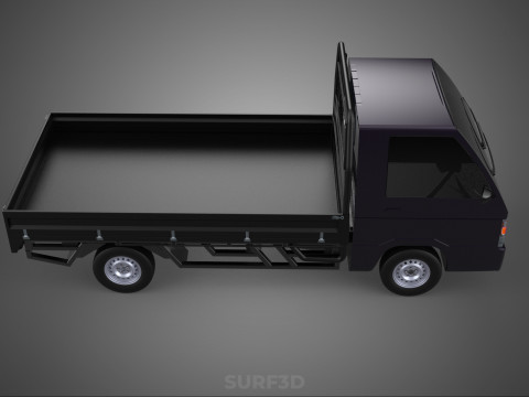 LOAD DROP SIDE BED DUMP BODY GATE DOOR PICKUP TRUCK WIDE DECK Modèle 3D