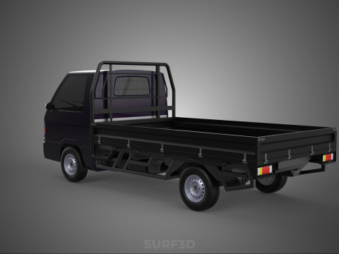 LOAD DROP SIDE BED DUMP BODY GATE DOOR PICKUP TRUCK WIDE DECK Modèle 3D