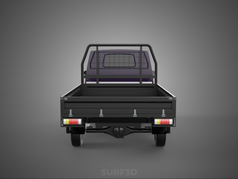 LOAD DROP SIDE BED DUMP BODY GATE DOOR PICKUP TRUCK WIDE DECK Modèle 3D