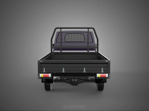 LOAD DROP SIDE BED DUMP BODY GATE DOOR PICKUP TRUCK WIDE DECK 3D Model