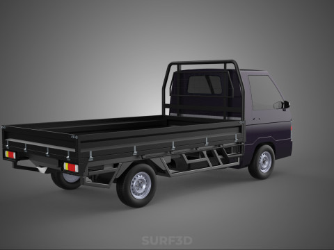 LOAD DROP SIDE BED DUMP BODY GATE DOOR PICKUP TRUCK WIDE DECK Modèle 3D