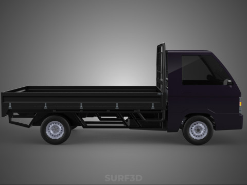 LOAD DROP SIDE BED DUMP BODY GATE DOOR PICKUP TRUCK WIDE DECK Modèle 3D