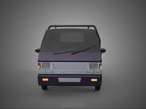 LOAD DROP SIDE BED DUMP BODY GATE DOOR PICKUP TRUCK WIDE DECK 3D Model