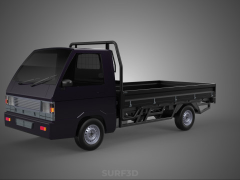 LOAD DROP SIDE BED DUMP BODY GATE DOOR PICKUP TRUCK WIDE DECK Modèle 3D