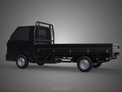 LOAD DROP SIDE BED DUMP BODY GATE DOOR PICKUP TRUCK WIDE DECK Modèle 3D