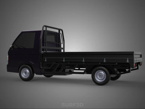 LOAD DROP SIDE BED DUMP BODY GATE DOOR PICKUP TRUCK WIDE DECK 3D Model