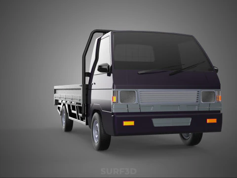 LOAD DROP SIDE BED DUMP BODY GATE DOOR PICKUP TRUCK WIDE DECK 3D Model