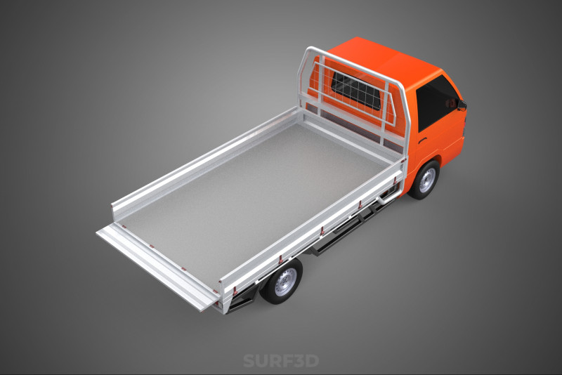 TAILGATE DROP SIDE LOAD BED BODY TAIL GATE DOOR PICKUP TRUCK CAR 3Dモデル .c4d .max .obj .3ds .fbx .stl .blend